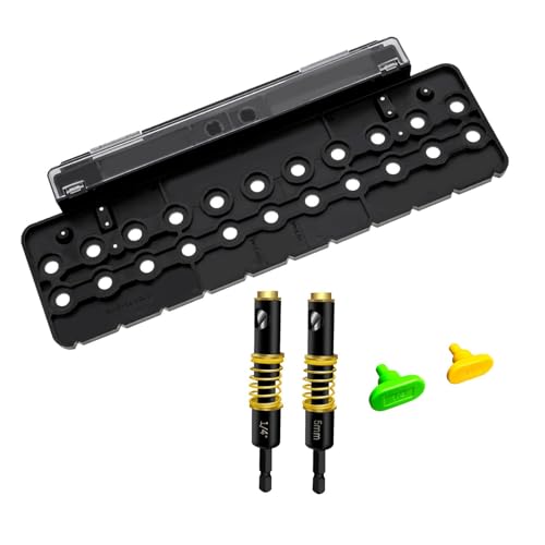 Jectse Regal -Stift -Bohr -Jig, 1/4 -Zoll -Lochbohrvorlage mit 5 -mm -Peg -Lochführung für Holzbearbeitung, ABS -Materialregal -Stift -Stift für Schränke von Jectse