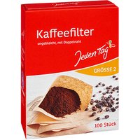 Jeden Tag Gr. 2 Kaffeefilter, 100 St. von Jeden Tag