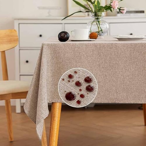 Jeeman Reine Baumwoll-Leinen Tischdecke wasserdichte Tischbahn Spülmaschinenfest Picknick-Tischdecke Rechteckig Couchtischdecke Minimalistisch Gartentischdecke Khaki HxB 140×200cm 1 Stück Jeeman Reine Baumwoll-Leinen Tischdecke wasserdichte Tischbahn Spülmaschinenfest Picknick-Tischdecke Rechteckig Couchtischdecke Minimalistisch Gartentischdecke Khaki HxB 140×200cm 1 Stück von Jeeman