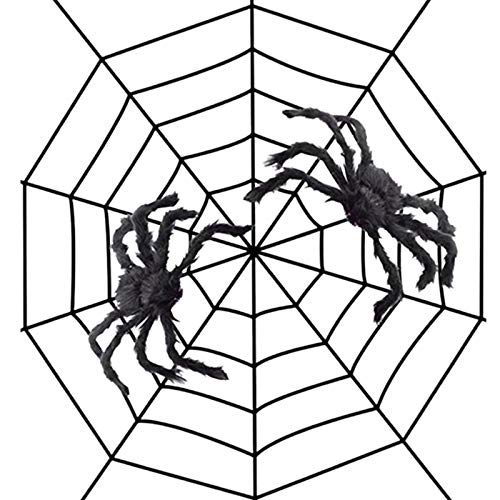 Jeenuuder 1,5 Meter Halloween Spinnen Netz Spinnen Netz Terror Dekoration Bar Spuk Haus Halloween Simulation PlüSch Spinnen Anzug Jeenuuder 1,5 Meter Halloween Spinnen Netz Spinnen Netz Terror Dekoration Bar Spuk Haus Halloween Simulation PlüSch Spinnen Anzug von Jeenuuder