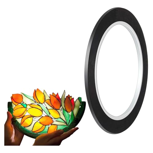 Jeenuuder Bleilinien aus schwarzem PET für Glasfenster, Bleistreifen für Glasfenster, 3 mm, 216 Füße für Lackoberflächen auf Glas, Galeriefenster Jeenuuder Bleilinien aus schwarzem PET für Glasfenster, Bleistreifen für Glasfenster, 3 mm, 216 Füße für Lackoberflächen auf Glas, Galeriefenster von Jeenuuder