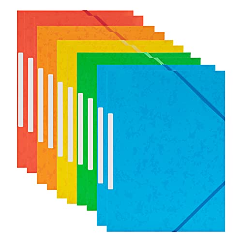 Sammelmappe A4 Postmappe aus Kraftpapier, Eckspanner-Einschlagmappen mit Gummiband, 10er Sichere Gummizugmappe Aufbewahrung für Dateien, Dokumente, Besprechungen, Berichte, Bürobedarf Sammelmappe A4 Postmappe aus Kraftpapier, Eckspanner-Einschlagmappen mit Gummiband, 10er Sichere Gummizugmappe Aufbewahrung für Dateien, Dokumente, Besprechungen, Berichte, Bürobedarf von Jeesblsy