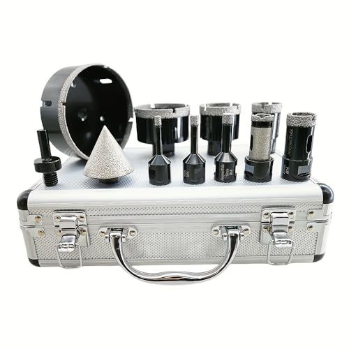 11PCs Daily Diamond Core Drills Set 6 To 50/68/110mm Drill Bits & 50mm Beveling Chamfer Bit & 20mm Drilling Milling Bit & Adapters M14 Thread, Core Drill Title Drill Tile Bit, Tile Bit, Tool Set 11PCs Daily Diamond Core Drills Set 6 To 50/68/110mm Drill Bits & 50mm Beveling Chamfer Bit & 20mm Drilling Milling Bit & Adapters M14 Thread, Core Drill Title Drill Tile Bit, Tile Bit, Tool Set von JeeynoTols