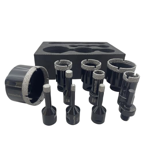 11PCs Wear-resistant diamond drill bit set,Family used,No Box,6/8/ 10/12/20/25/35/40/55/68mm Drill Bits & Hex Shank Adapter,M14 Thread for Ceramic Tile Marble Porcelain,Tile bit Title Tools Tilesaw 11PCs Wear-resistant diamond drill bit set,Family used,No Box,6/8/ 10/12/20/25/35/40/55/68mm Drill Bits & Hex Shank Adapter,M14 Thread for Ceramic Tile Marble Porcelain,Tile bit Title Tools Tilesaw von JeeynoTols