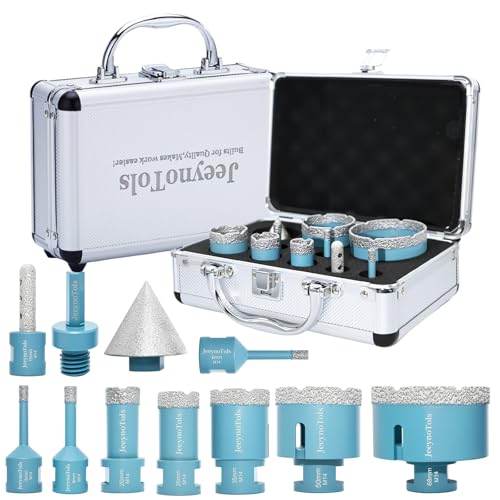 11pcs Diamond Core Drill Bit Kit, Drill Bits & Milling Bit & Beveling Chamfer Bit & HEX Adapter M14 Thread Porcelain Tile Ceramic Granite 11pcs Diamond Core Drill Bit Kit, Drill Bits & Milling Bit & Beveling Chamfer Bit & HEX Adapter M14 Thread Porcelain Tile Ceramic Granite von JeeynoTols