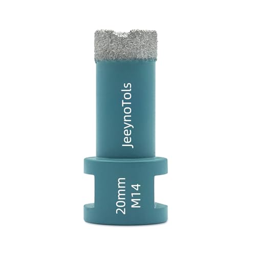 JeeynoTols Diamant-Bohrkrone 20mm - M14 Diamantbohrer Lochsäge Fliesenbohrer für Fliesen Porzellan Keramik Marmor Granit,für Winkelschleifer JeeynoTols Diamant-Bohrkrone 20mm - M14 Diamantbohrer Lochsäge Fliesenbohrer für Fliesen Porzellan Keramik Marmor Granit,für Winkelschleifer von JeeynoTols