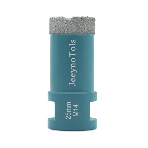 JeeynoTols Diamant Fliesenbohrer 25mm - M14 Diamantbohrer Lochsäge für Fliesen Porzellan Keramik Marmor Granit,für Winkelschleifer JeeynoTols Diamant Fliesenbohrer 25mm - M14 Diamantbohrer Lochsäge für Fliesen Porzellan Keramik Marmor Granit,für Winkelschleifer von JeeynoTols