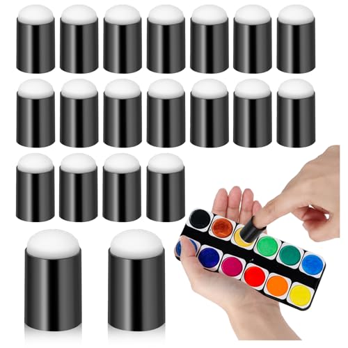 Jeffdad 20 Stück Fingerschwamm Schwarz, Malschwamm mit Kunststoff-Fingerlinge, Finger Schwamm Daubers Finger Malerei Schwamm für DIY Gemälde Kartenherstellung Kunsthandwerk Jeffdad 20 Stück Fingerschwamm Schwarz, Malschwamm mit Kunststoff-Fingerlinge, Finger Schwamm Daubers Finger Malerei Schwamm für DIY Gemälde Kartenherstellung Kunsthandwerk von Jeffdad