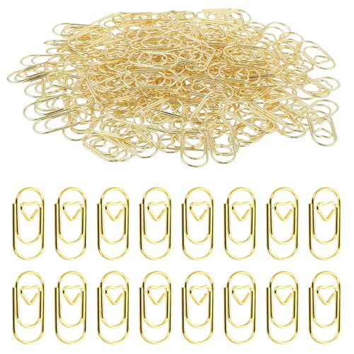 Jeffdad 200 Stück Büroklammern Herz Gold, Aesthetic Büroklammern Motiv mit Transparentbox Büroklammern Metall Büroklammern Herz Gold für Büro Klassenzimmer Aktenklammer Jeffdad 200 Stück Büroklammern Herz Gold, Aesthetic Büroklammern Motiv mit Transparentbox Büroklammern Metall Büroklammern Herz Gold für Büro Klassenzimmer Aktenklammer von Jeffdad