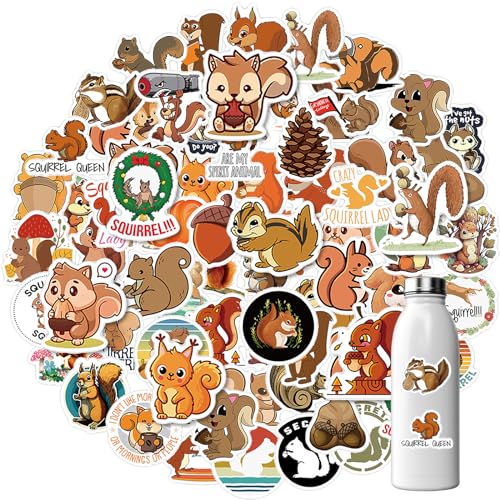 Jeffdad 60 Stück Eichhörnchen Aufkleber Pack, Wasserfeste Squirrel Sticker Set Vinyl Aufkleber für Kinder Scrapbook Stickers Tier Sticker Aesthetic Laptop Telefon Gitarre Skateboard Motorrad Jeffdad 60 Stück Eichhörnchen Aufkleber Pack, Wasserfeste Squirrel Sticker Set Vinyl Aufkleber für Kinder Scrapbook Stickers Tier Sticker Aesthetic Laptop Telefon Gitarre Skateboard Motorrad von Jeffdad