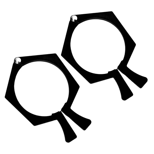 2 Stück Sublimations-Büroklammer Einfach zu Verwendender, Rutschfester, Verstellbarer Sublimationsbecher-Clip mit Flacher Seite für Experimente (Schwarz) von Jeffergarden