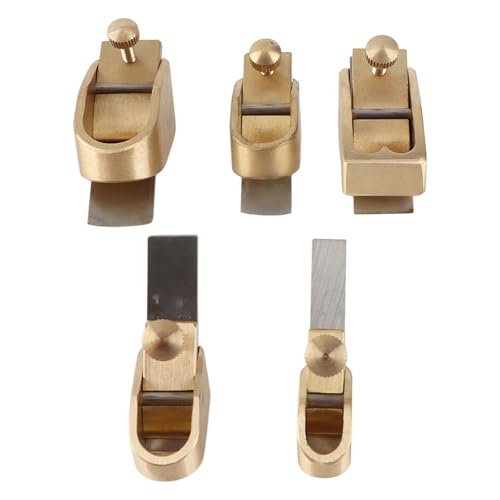 Jeffergarden 5-teiliges Messingschneider-Set für Violinendaumenhobel, 8 10 12 14 16 18 Mm, Gold, Holzinstrument-Holzhobel mit Messingmaterial für die Holzbearbeitung Jeffergarden 5-teiliges Messingschneider-Set für Violinendaumenhobel, 8 10 12 14 16 18 Mm, Gold, Holzinstrument-Holzhobel mit Messingmaterial für die Holzbearbeitung von Jeffergarden
