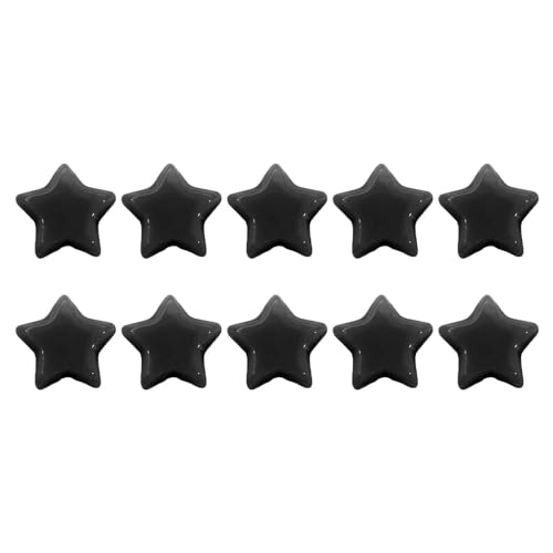 Jeffergarden 50pcs Acrylsternperlen für DIY -Schmuck, die Niedliche Sternabstandshalterperlen für Handgefertigte Armbänder Halsketten Basteln Lassen (BLACK) von Jeffergarden