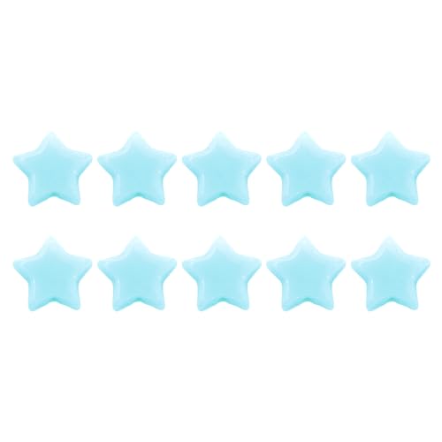 Jeffergarden 50pcs Acrylsternperlen für DIY -Schmuck, die Niedliche Sternabstandshalterperlen für Handgefertigte Armbänder Halsketten Basteln Lassen (BLUE) von Jeffergarden