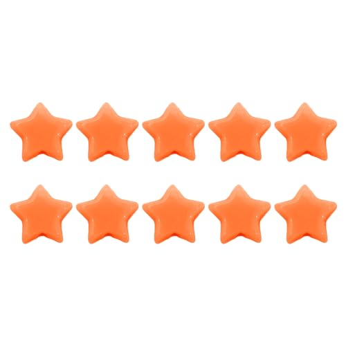 Jeffergarden 50pcs Acrylsternperlen für DIY -Schmuck, die Niedliche Sternabstandshalterperlen für Handgefertigte Armbänder Halsketten Basteln Lassen (Orange und gelb) von Jeffergarden