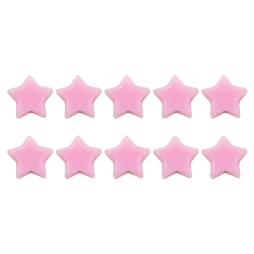 Jeffergarden 50pcs Acrylsternperlen für DIY -Schmuck, die Niedliche Sternabstandshalterperlen für Handgefertigte Armbänder Halsketten Basteln Lassen (PINK) von Jeffergarden