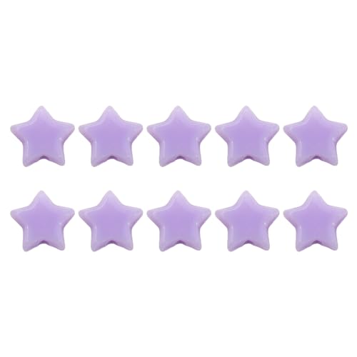 Jeffergarden 50pcs Acrylsternperlen für DIY -Schmuck, die Niedliche Sternabstandshalterperlen für Handgefertigte Armbänder Halsketten Basteln Lassen (violett) von Jeffergarden