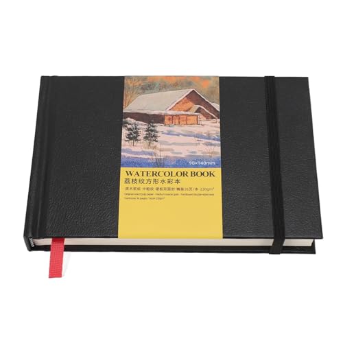 Jeffergarden Aquarell Sketchbook 36 Blätter 230GSM Dicke Papier für Künstler Travel Art Journal Notebook Skizziert mit Nassen und Trockenen Medien (14 * 9cm) von Jeffergarden