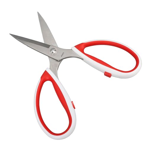 Jeffergarden Edelstahl Schere für Home Office Crafting Heavy Duty Klingen Komfort Griff Links Rechts Verwenden Mehrzweck-Schneide Werkzeug (4083-8in) von Jeffergarden
