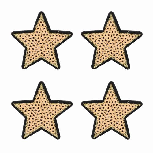 Jeffergarden Nähen Sie die Flecken 12pcs Paillettenstern Stickpatches für Jeans Bekleidungsbeutel Stoff Dekorative Eisen auf Applique von Jeffergarden