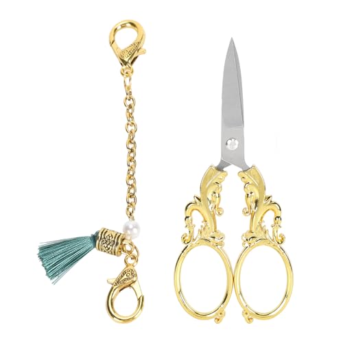 Jeffergarden Nähs Chere Vintage Edelstahl Nähschneide Scheren Stickerei Craft Ing Schere (GOLD) von Jeffergarden