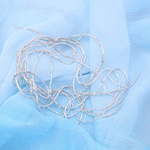 Jeffergarden Stickschnur, Stickereifhread, Umweltfreundliche Fachleute Personal Stickerei DIY Zum Nähen (SILVER) von Jeffergarden