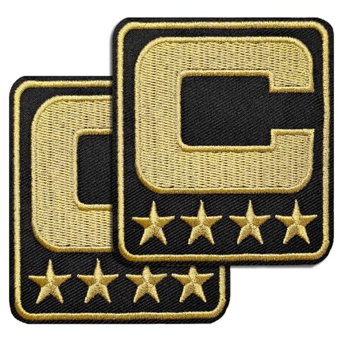 JEFUZH Captain-Aufnäher für Trikots, zum Aufbügeln / Aufnähen für Kleidung, Hüte, Jeans, Röcke, T-Shirts, Rucksäcke usw. (Stil 3) von Jefuzh