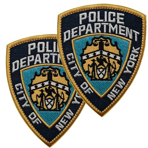 JEFUZH NYPD-Aufnäher zum Aufbügeln / Aufnähen für Kleidung, Hüte, Rucksäcke, 2 Stück JEFUZH NYPD-Aufnäher zum Aufbügeln / Aufnähen für Kleidung, Hüte, Rucksäcke, 2 Stück von Jefuzh