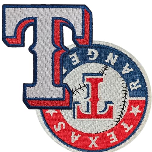 Jefuzh Baseball-Patches, Texas, zum Aufbügeln, bestickter Baseball-Aufnäher für Hüte, T-Shirts, Rucksäcke, Jeans und mehr. von Jefuzh