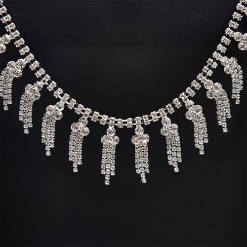 1 Meter Strass kurze Quaste Anhänger Trim Fransen Kristall Kette Halskette Applikation Nähen auf Kleidung Hochzeit Schuhe DIY Dekoration 1 Meter Strass kurze Quaste Anhänger Trim Fransen Kristall Kette Halskette Applikation Nähen auf Kleidung Hochzeit Schuhe DIY Dekoration von Jegsnoe