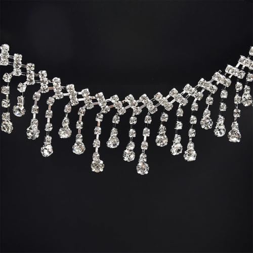 1 Meter Strass kurze Quaste Anhänger Trim Fransen Kristall Kette Halskette Applikation Nähen auf Kleidung Hochzeit Schuhe DIY Dekoration 1 Meter Strass kurze Quaste Anhänger Trim Fransen Kristall Kette Halskette Applikation Nähen auf Kleidung Hochzeit Schuhe DIY Dekoration von Jegsnoe