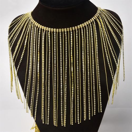 45 cm / 90 cm Strass-Fransen-Kristallkette, Strass-Quasten, Hochzeitsdekoration, zum Aufnähen, für Kleidung, Bänder, Halskette, Zierleiste zum Selbermachen 45 cm / 90 cm Strass-Fransen-Kristallkette, Strass-Quasten, Hochzeitsdekoration, zum Aufnähen, für Kleidung, Bänder, Halskette, Zierleiste zum Selbermachen von Jegsnoe