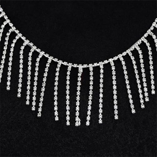 9,1 m lange Strass-Kette, Fransenquasten, Kristall, Kleidung, Tasche, Hut, Zubehör, DIY, Hochzeitsdekoration, Strassbänder 9,1 m lange Strass-Kette, Fransenquasten, Kristall, Kleidung, Tasche, Hut, Zubehör, DIY, Hochzeitsdekoration, Strassbänder von Jegsnoe