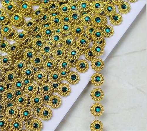 9 Yards Strass-Spitzenbesatz, geflochtenes Spitzenband, Diamantband, Perlennähband, 1 cm 9 Yards Strass-Spitzenbesatz, geflochtenes Spitzenband, Diamantband, Perlennähband, 1 cm von Jegsnoe