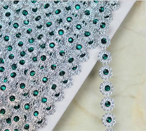 9 Yards Strass-Spitzenbesatz, geflochtenes Spitzenband, Diamantband, Perlennähband, 1 cm 9 Yards Strass-Spitzenbesatz, geflochtenes Spitzenband, Diamantband, Perlennähband, 1 cm von Jegsnoe