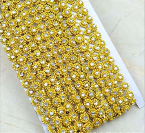 9 Yards Strass-Spitzenbesatz, geflochtenes Spitzenband, Diamantband, Perlennähband, 1 cm 9 Yards Strass-Spitzenbesatz, geflochtenes Spitzenband, Diamantband, Perlennähband, 1 cm von Jegsnoe