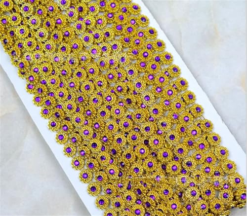 9 Yards Strass-Spitzenbesatz, geflochtenes Spitzenband, Diamantband, Perlennähband, 1 cm 9 Yards Strass-Spitzenbesatz, geflochtenes Spitzenband, Diamantband, Perlennähband, 1 cm von Jegsnoe