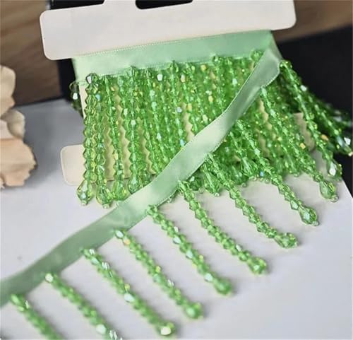 Kristall-Anhänger mit Perlen, Fransen, Spitze, DIY-Kleidung, Bühnenkleidung, Heimvorhang, Kopfbedeckung, dekoratives Zubehör Kristall-Anhänger mit Perlen, Fransen, Spitze, DIY-Kleidung, Bühnenkleidung, Heimvorhang, Kopfbedeckung, dekoratives Zubehör von Jegsnoe