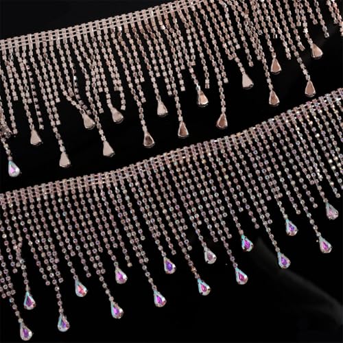 Strass-Band, Quaste, Kette, Tropfenfransen, DIY, eingenähtes Kleidungsstück, Kristall, dekoratives Zubehör Strass-Band, Quaste, Kette, Tropfenfransen, DIY, eingenähtes Kleidungsstück, Kristall, dekoratives Zubehör von Jegsnoe