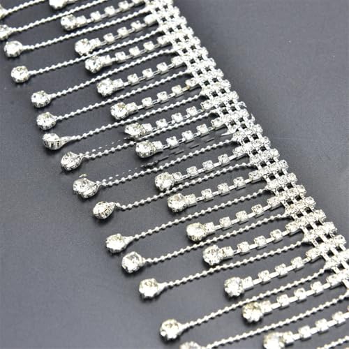 Strass-Kristall-Blumenverzierungen, Quasten, Anhänger, Kette, Hochzeit, Halskette, Dekoration, Kostüm, Applikation, Nähtuch Strass-Kristall-Blumenverzierungen, Quasten, Anhänger, Kette, Hochzeit, Halskette, Dekoration, Kostüm, Applikation, Nähtuch von Jegsnoe