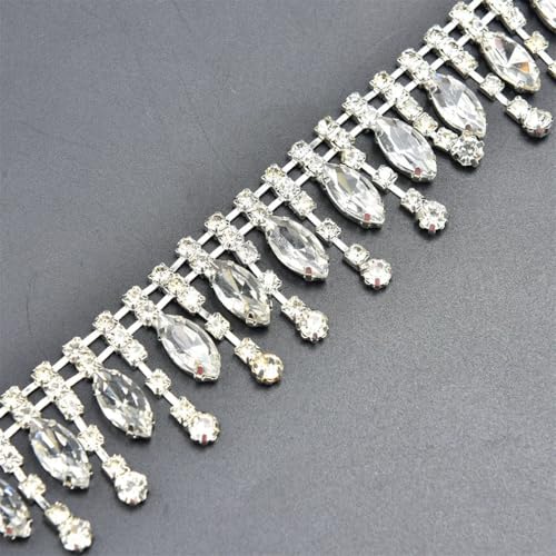 Strass-Kristall-Blumenverzierungen, Quasten, Anhänger, Kette, Hochzeit, Halskette, Dekoration, Kostüm, Applikation, Nähtuch Strass-Kristall-Blumenverzierungen, Quasten, Anhänger, Kette, Hochzeit, Halskette, Dekoration, Kostüm, Applikation, Nähtuch von Jegsnoe