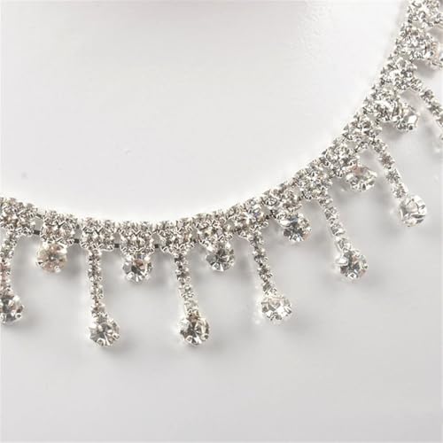 Strass-Kristall-Blumenverzierungen, Quasten, Anhänger, Kette, Hochzeit, Halskette, Dekoration, Kostüm, Applikation, Nähtuch Strass-Kristall-Blumenverzierungen, Quasten, Anhänger, Kette, Hochzeit, Halskette, Dekoration, Kostüm, Applikation, Nähtuch von Jegsnoe