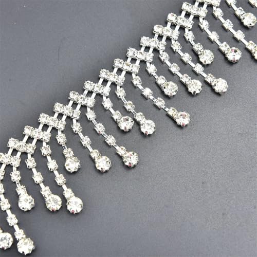 Strass-Kristall-Blumenverzierungen, Quasten, Anhänger, Kette, Hochzeit, Halskette, Dekoration, Kostüm, Applikation, Nähtuch Strass-Kristall-Blumenverzierungen, Quasten, Anhänger, Kette, Hochzeit, Halskette, Dekoration, Kostüm, Applikation, Nähtuch von Jegsnoe