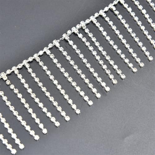 Strassband Quasten Kette Diamanten Braut Trim Fransen Kristall Applikation Nähen Handwerk für Hochzeit Party Halskette DIY Dekoration Strassband Quasten Kette Diamanten Braut Trim Fransen Kristall Applikation Nähen Handwerk für Hochzeit Party Halskette DIY Dekoration von Jegsnoe