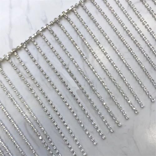 Strassband Quasten Kette Diamanten Braut Trim Fransen Kristall Applikation Nähen Handwerk für Hochzeit Party Halskette DIY Dekoration Strassband Quasten Kette Diamanten Braut Trim Fransen Kristall Applikation Nähen Handwerk für Hochzeit Party Halskette DIY Dekoration von Jegsnoe