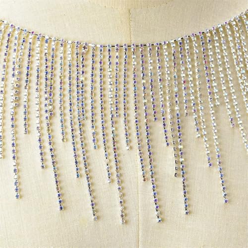 Strassband Quasten Kette Diamanten Braut Trim Fransen Kristall Applikation Nähen Handwerk für Hochzeit Party Halskette DIY Dekoration Strassband Quasten Kette Diamanten Braut Trim Fransen Kristall Applikation Nähen Handwerk für Hochzeit Party Halskette DIY Dekoration von Jegsnoe