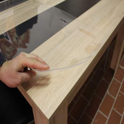 Jehafol Transparente Tischauflage 21,50 €/m² Maßzuschnitt nach Ihren Angaben (80 x 80 cm) von Jehafol