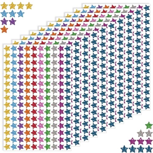 1500 Stück 10 Farben Star Sticker Sterne Aufkleber,Gold Sterne Aufkleber,Selbstklebende Stern Aufkleber Belohnungssticker,für Belohnungsdiagramm, Scrapbooking,DIY-Handwerk 1500 Stück 10 Farben Star Sticker Sterne Aufkleber,Gold Sterne Aufkleber,Selbstklebende Stern Aufkleber Belohnungssticker,für Belohnungsdiagramm, Scrapbooking,DIY-Handwerk von JeiibrZui