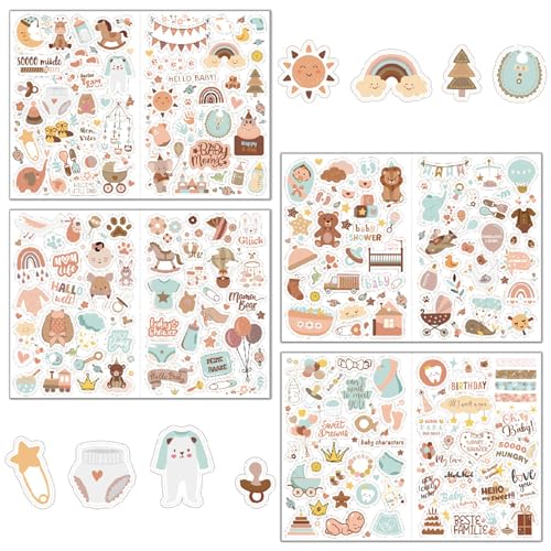4 Stück Stickers Babyalbum, Aufkleber für Kinder und Baby Fotoalben, Babyalbum Aufkleber, Baby Babysticker Transparent, Braun Baby Sticker für Fotoalbum Kalender Scrapbook Party Deko (212 Beiträge) 4 Stück Stickers Babyalbum, Aufkleber für Kinder und Baby Fotoalben, Babyalbum Aufkleber, Baby Babysticker Transparent, Braun Baby Sticker für Fotoalbum Kalender Scrapbook Party Deko (212 Beiträge) von JeiibrZui