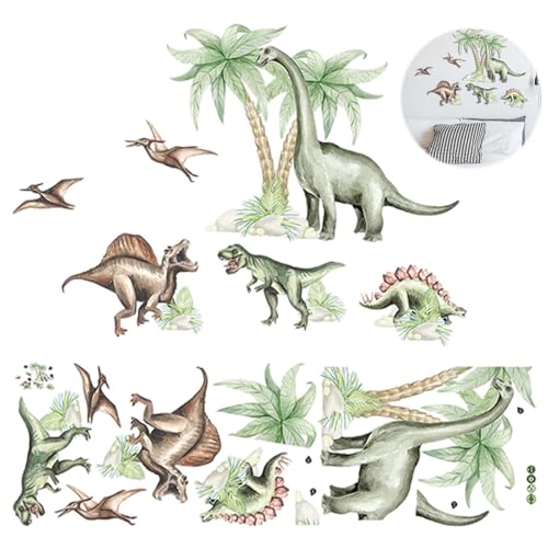 Dinosaurier Wandsticker, Dinosaurier Groß Wandaufkleber, Selbstklebend Dinosaurier Wandtattoo, Dinosaurier Set Wandsticker, Wandaufkleber für Babyzimmer, Dino Palmen Wanddeko Sticker Dinosaurier Wandsticker, Dinosaurier Groß Wandaufkleber, Selbstklebend Dinosaurier Wandtattoo, Dinosaurier Set Wandsticker, Wandaufkleber für Babyzimmer, Dino Palmen Wanddeko Sticker von JeiibrZui